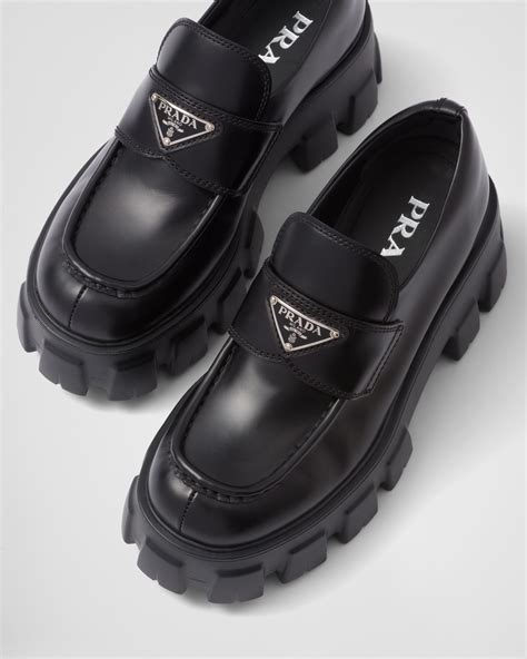 prada heel loafers|prada monolith loafer.